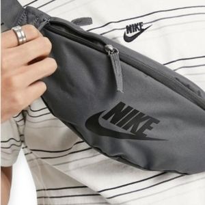 New! Nike Heritage Festival Waist Hip Crossbody Bag Swoosh Iron Gray Fanny Pack